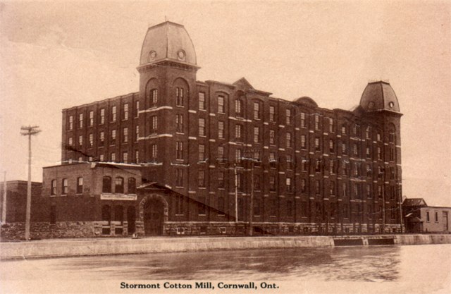 Close-Up View of Stormont Cotton Mill, Cornwall, Ontario