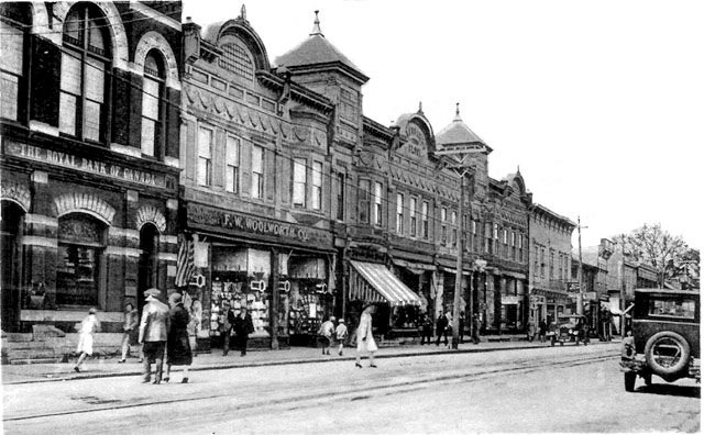 Cornwall, Ontario. Another view of the many shops lost in the great.