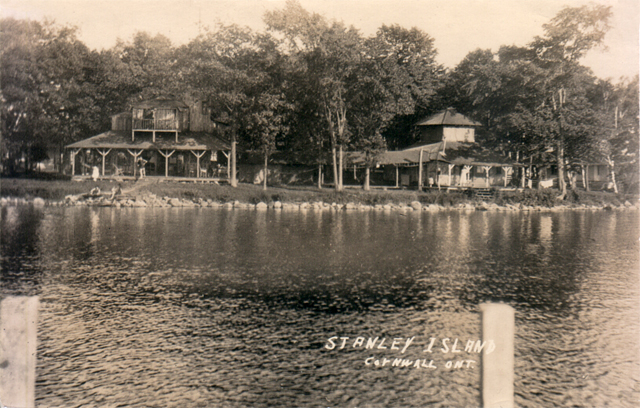 Cottages on Stanley Island, near Cornwall, Ontario