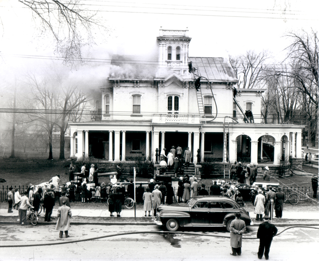 Fire at the Nazareth Orphanage. Cornwall, Ontario