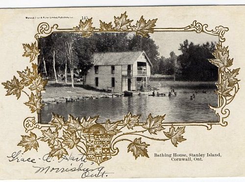 The Bathing House on Stanley Island, Cornwall, Ontario