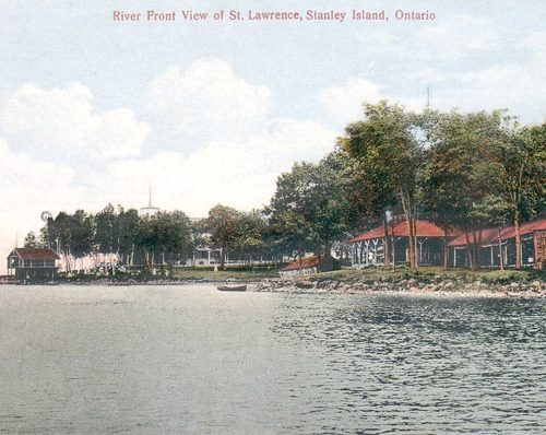 River Front View of Stanley Island, near Cornwall, Ontario