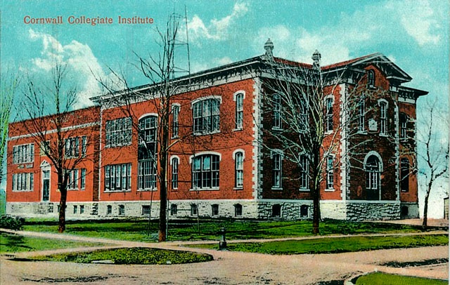 Cornwall Collegiate Institute with northern addition. Cornwall, Ontario