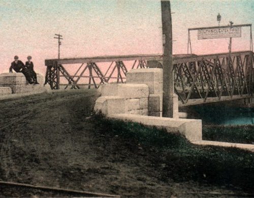 Swing Bridge over the canal near Adolphus Street. Cornwall, Ontario