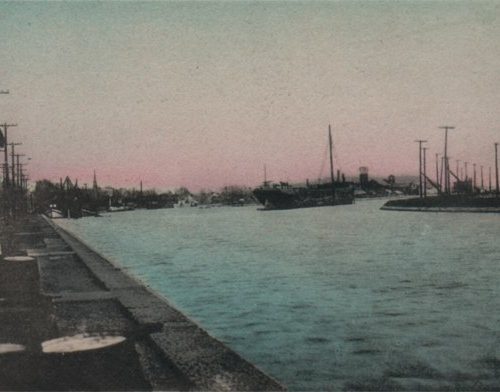 View from the foot of Pitt Street looking east. Cornwall, Ontario