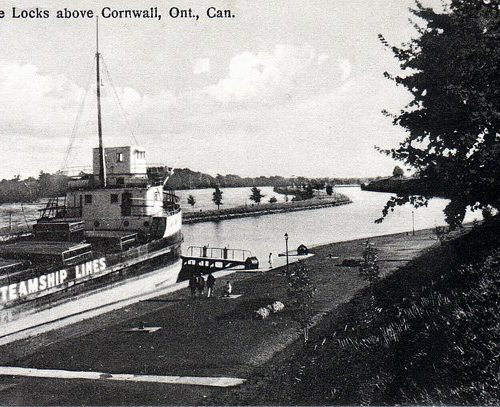 Canada Steamship Lines at Lock 21. Cornwall, Ontario