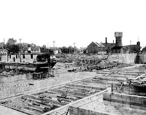 The Dry Docks formerly Lock 16. Cornwall, Ontario