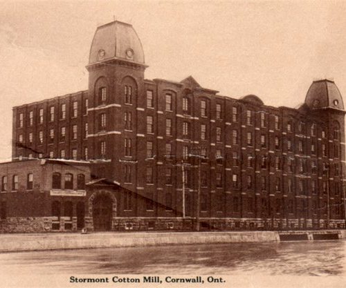 Close-Up View of Stormont Cotton Mill, Cornwall, Ontario