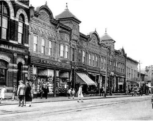 Cornwall, Ontario. Another view of the many shops lost in the great.