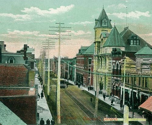 Cornwall, Ontario. Fires of 1933. An earlier view before the fire.