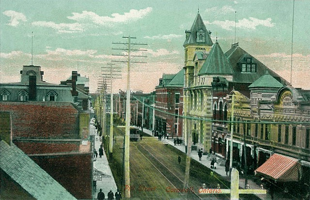 Cornwall, Ontario. Fires of 1933. An earlier view before the fire.