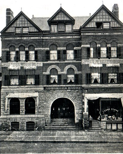 Cornwall, Ontario. Close-up View of the Rossmore House.