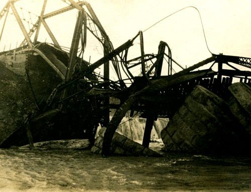 The canal and bridge disaster.