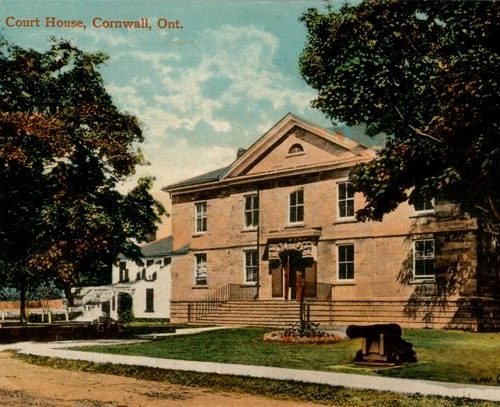 The Court House and surrounding details, Cornwall, Ontario