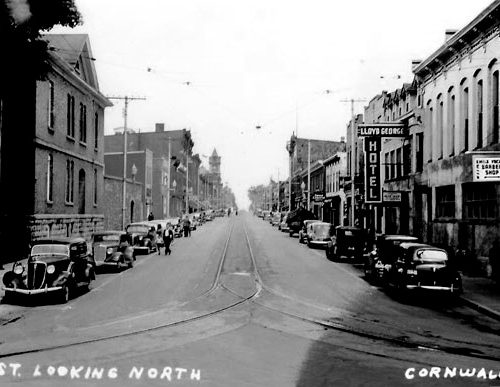 Pitt Street opposite the Court House, Cornwall, Ontario