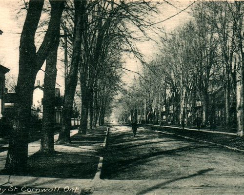 Sydney Street looking north from Second Street, Cornwall, Ontario