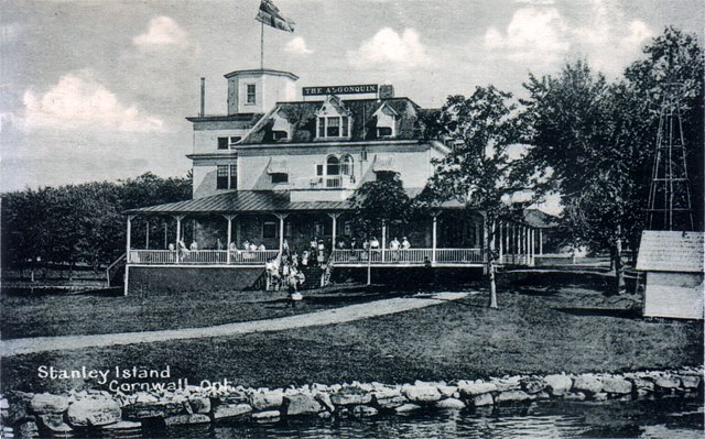 The Algonquin Hotel on Stanley Island, near Cornwall, Ontario