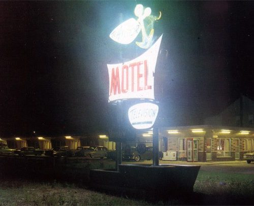 Anchor Motel Night View, Cornwall, Ontario