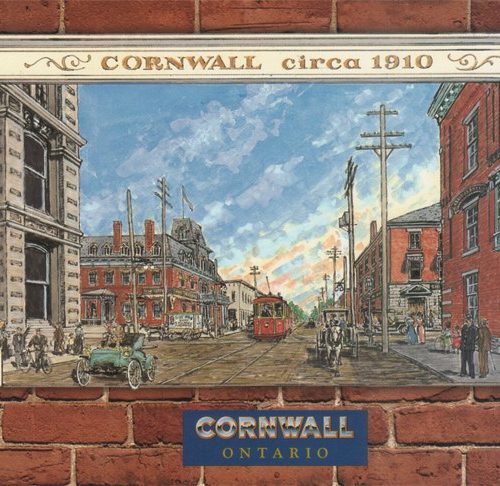 Commemorative paintings on the sides of several local buildings, Corner of Pitt & Second Street, Cornwall, Ontario