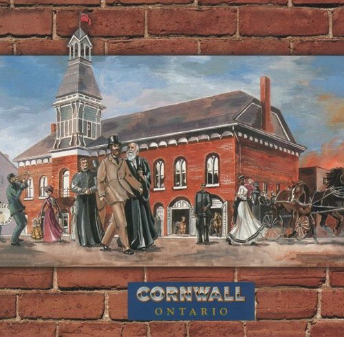 Commemorative paintings on the sides of several local buildings, Cornwall, Ontario, Cornwall’s Town Hall