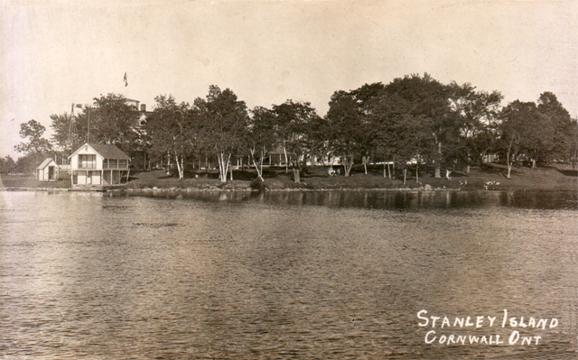 River Front View of Stanley Island, near Cornwall, Ontario