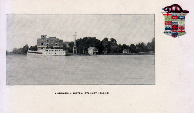 The Algonquin Hotel on Stanley Island, near Cornwall, Ontario