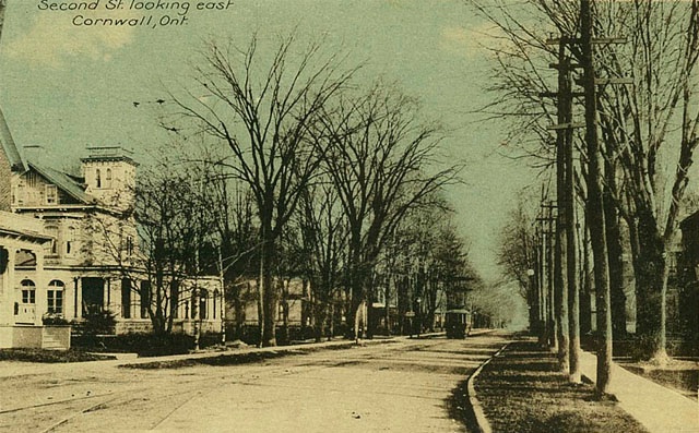 Second Street looking West from Sydney Street, Cornwall, Ontario