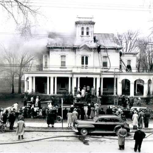 Fire at the Nazareth Orphanage. Cornwall, Ontario