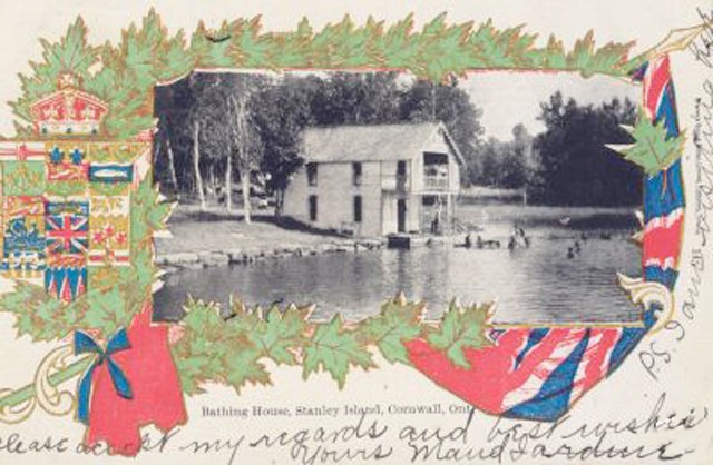 The Bathing House on Stanley Island, near Cornwall, Ontario