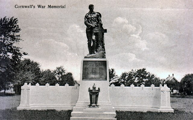 Cornwall’s War Memorial, Cornwall, Ontario