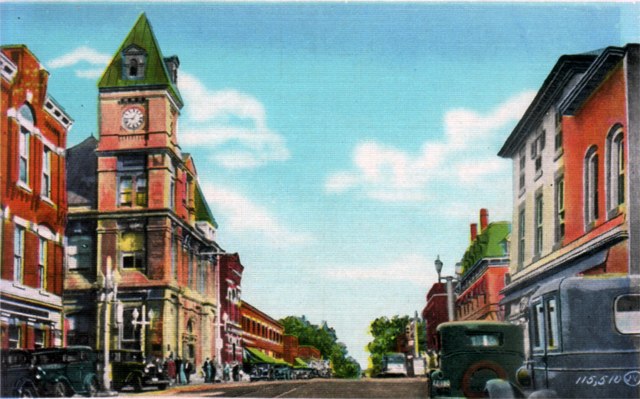 Second street at Pitt looking north. Cornwall, Ontario