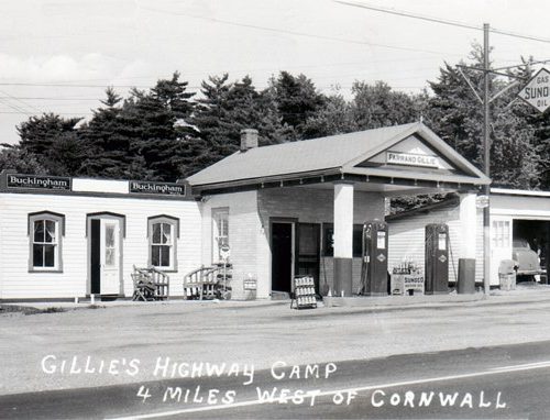 Gillie’s Sunoco Highway Camp is 4 miles west of Cornwall, Ontario