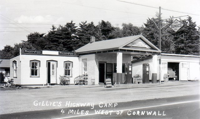 Gillie’s Sunoco Highway Camp is 4 miles west of Cornwall, Ontario