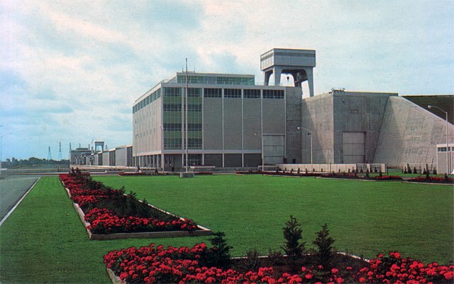 Ontario Hydro Robert H. Saunders generating station. Cornwall, Ontario