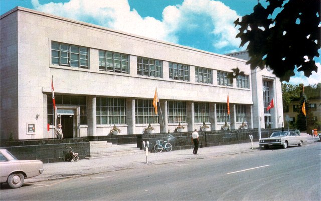 Cornwall Post Office at Second and Sydney Streets. Cornwall, Ontario