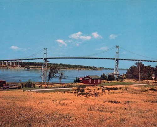 The American span of the Seaway International Bridge. Cornwall, Ontario