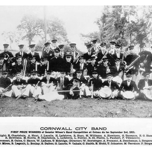 Cornwall City Band, September 3, 1933, Cornwall, Ontario