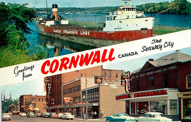 Greetings from the Seaway City. Cornwall, Ontario