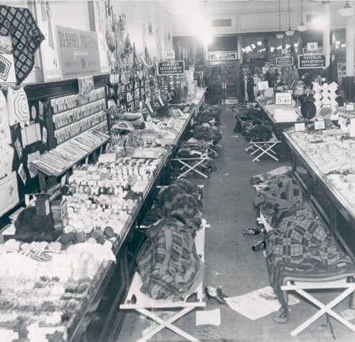 An example of an interior of an early department store. Cornwall, Ontario