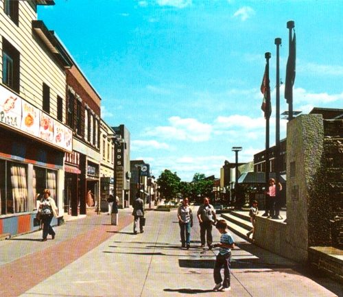 The Pitt Street Mall. Cornwall, Ontario