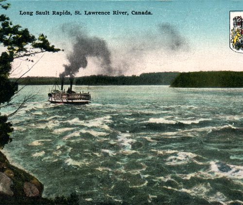 The Long Sault Rapids. Cornwall, Ontario.