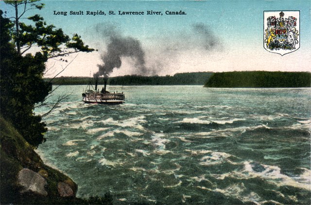 The Long Sault Rapids. Cornwall, Ontario.