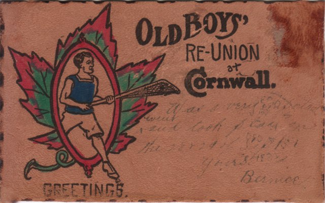 Old Boys’ Re-unions were popular events in many communities in the early 1900s. Cornwall, Ontario