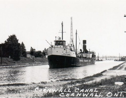 The Cornwall Canal. Ontario