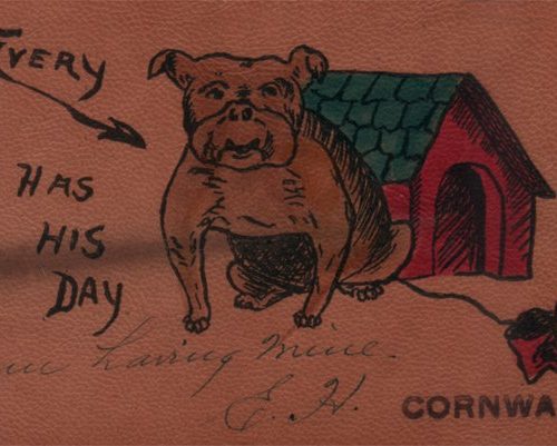 Leather Card. Cornwall, Ontario