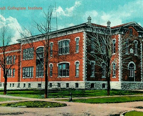 Cornwall Collegiate Institute with northern addition. Cornwall, Ontario