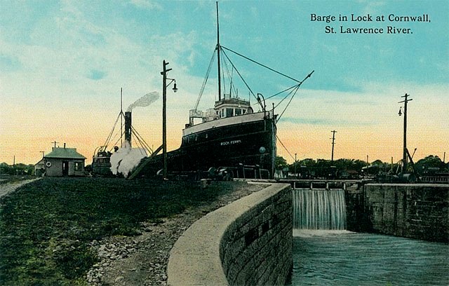 The Cornwall Canal. Ontario