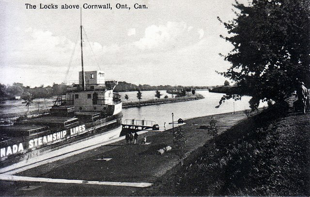 Canada Steamship Lines at Lock 21. Cornwall, Ontario